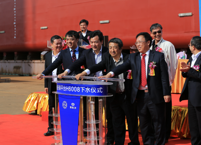 “精銦1號”(KOE-01)自升式海上風電安裝平臺成功下水